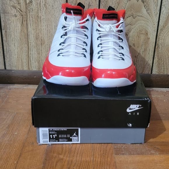 Jordan 9 Retro White Gym Red - Picture 1 of 4
